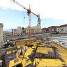 Building of new shopping center Hrad - on June 24th 2009