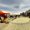 Kolobrzeg, promenade in June