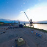 View frome crane Ganz on Kamwa Port 2011