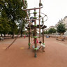 children park in Place Bellecour
