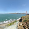 New View of Golden Gate Bridge, cliffs, Pacific, Ocean