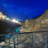 Iskar River by night - near Lakatnik in Bulgaria