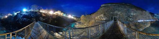 Iskar River by night - near Lakatnik in Bulgaria
