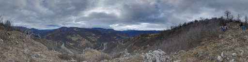A view over the Iskar gorge from the rocks of Lakatnik