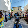 Worth Avenue has nice backyards - playing kids