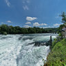 Aussicht von der oberen Plattform am Rheinfall