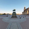 Dresden, Theaterplatz vom Hochstativ
