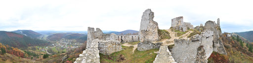 Castle Čachtice cannon bastion of the western fortifications