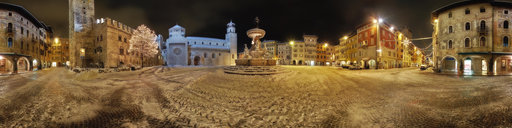 Duomo Square in winter (Trento-Italy)