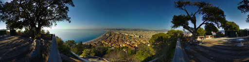 The Nice foreshore viewed from the 