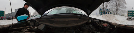 Refilling the washer fluid