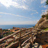 Le rocher de Monaco, vue prise du Jardin-Exotique