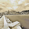 La vieille ville de Menton vue du port