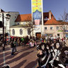 Schrannenplatz in Erding am Faschingsdienstag