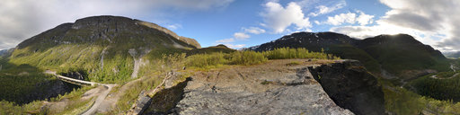 view from the top of Kafjord Valley