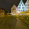 Evening mood at Domplatz in Erfurt