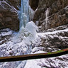 Frosted cascade at Breitachklamm near Oberstdorf