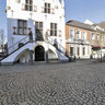 Marktplatz mit Rathaus in Isselburg / Anholt