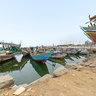 Port of Al Ḩudaydah with typical ships in african style - Yemen
