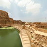 Ancient town Thilā with water reservoir - Yemen