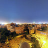 View from the roof of the city Sana`a at night - Yemen