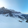 Dolomiti morning over the Plan de Gralba from Piz Culac - Italy
