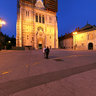Zagreb cathedral in the evening - Croatia