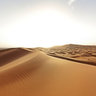 Sunrise over Saharan desert Erg Chebbi - Morocco