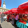 Central market place Dolac in Zagreb - Croatia