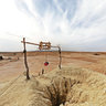 80m deep wells in the Sahara desert near the town of Fezna - Morocco