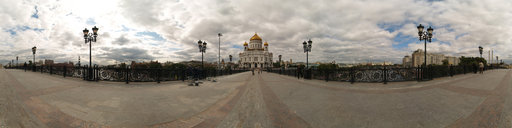Orthodox Cathedral of Christ the Saviour (rebuilt in 2000). Moscow. Russia