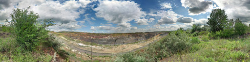 Open-cast mine
