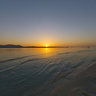 Beach of La Pelosa at Dawn in Stintino