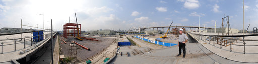Swedish Pavilion construction - September 7 2009
