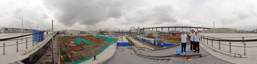 Swedish Pavilion construction - August 3 2009