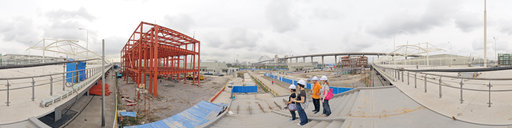 Swedish Pavilion construction - September 28 2009