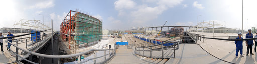 Swedish Pavilion construction - October 31 2009