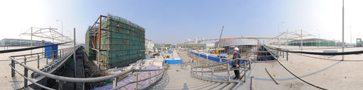 Swedish Pavilion construction - November 26 2009