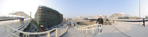Swedish Pavilion construction - January 18, 2010