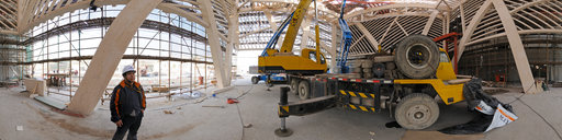 Swedish pavilion construction - Shanghai Expo 2010