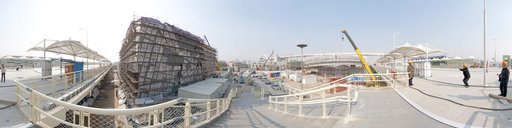 Swedish Pavilion construction - March 10, 2010