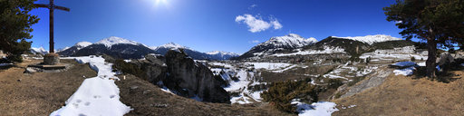 Aussois Rocher du CroetAussois view of the Rock of Croet 1
