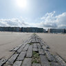 Zee - strandzicht Blankenberge, West-Vlaanderen, België