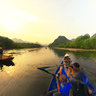 Travelling By Boat On Yen Stream, Huong pagoda, Hanoi