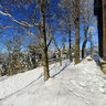 Goethe hut on Kickelhahn mountain in winter, Ilmenau, Thuringia, Germany