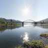 Prossen, Lachsbach Creek flows into River Elbe near Bad Schandau, Saxon Switzerland,  Germany