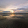 Mudflats - a sunrise walk to Minsener Oog Island