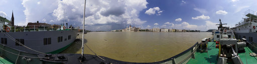 Danube flood - Sopron ship