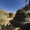 Ancient huts at Moses Pool in El Tour