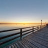 Misty Sunset in Zingst, Germany